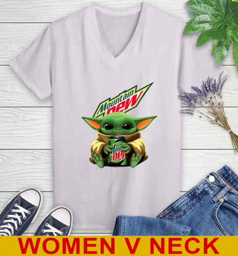 Star Wars Baby Yoda Hugs Mountain Dew Soft Drink Shirt 77