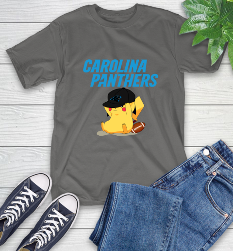 NFL Pikachu Football Sports Carolina Panthers T-Shirt 9