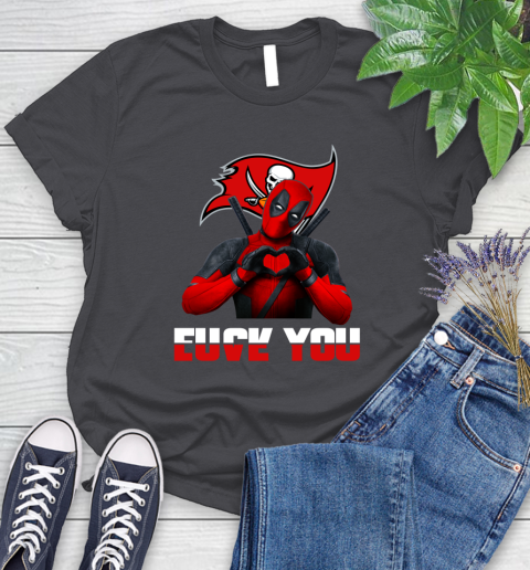 NHL Tampa Bay Buccaneers Deadpool Love You Fuck You Football Sports Women's T-Shirt 8