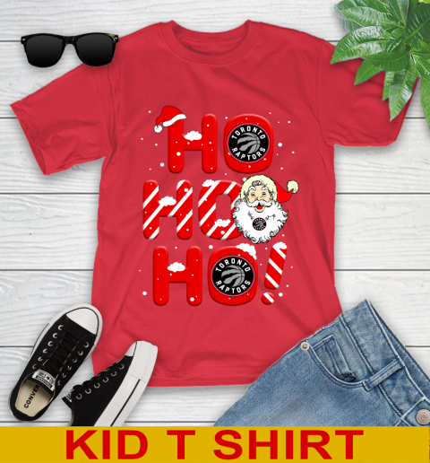 Toronto Raptors NBA Basketball Ho Ho Ho Santa Claus Merry Christmas Shirt Youth T-Shirt 11