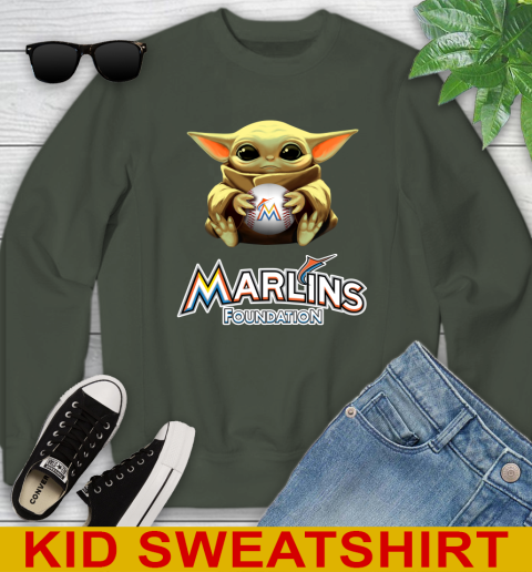 MLB Baseball Miami Marlins Star Wars Baby Yoda Shirt 121
