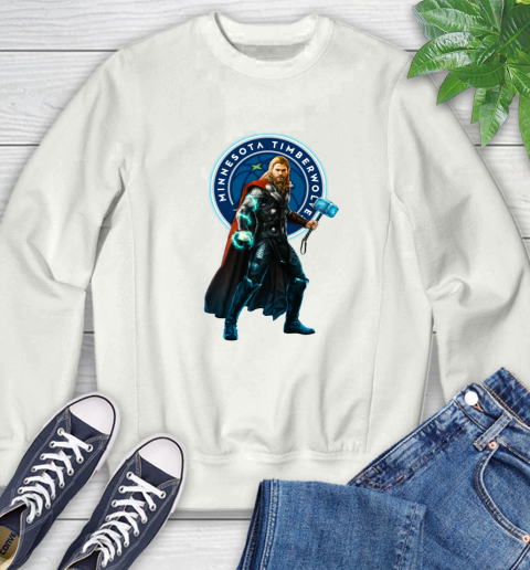 NBA Thor Avengers Endgame Basketball Minnesota Timberwolves Sweatshirt