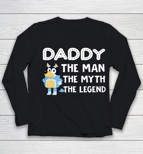 Bluey Dad Working For Father Day Lover Youth Long Sleeve