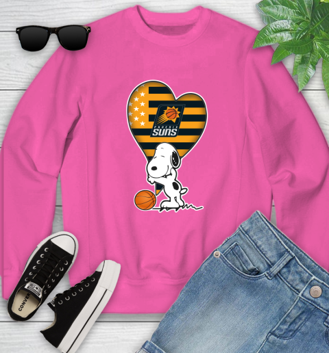 Phoenix Suns NBA Basketball The Peanuts Movie Adorable Snoopy Youth Sweatshirt 8 Phoenix Suns NBA Basketball The Peanuts Movie Adorable Snoopy Youth Sweatshirt - Image 8