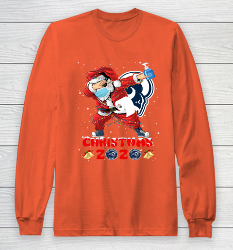 Los Angeles Rams Funny Santa Claus Dabbing Christmas 2020 NFL Long Sleeve T-Shirt 3