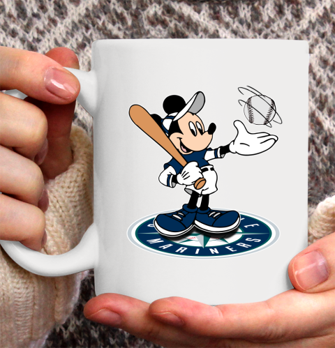 MLB Baseball Seattle Mariners Cheerful Mickey Disney Shirt Ceramic Mug 11oz 2