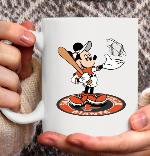 MLB Baseball San Francisco Giants Cheerful Mickey Disney Shirt Ceramic Mug 11oz 2
