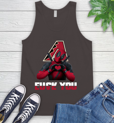 MLB Arizona Diamondbacks Deadpool Love You Fuck You Baseball Sports Tank Top 6