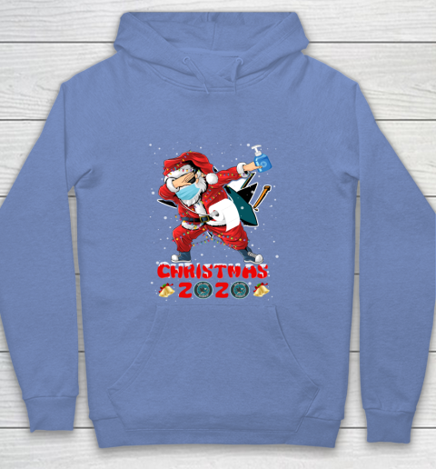 San Jose Sharks Funny Santa Claus Dabbing Christmas 2020 NHL Youth Hoodie 8