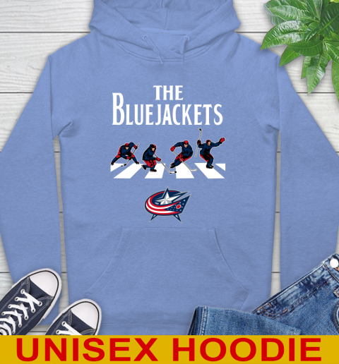NHL Hockey Columbus Blue Jackets The Beatles Rock Band Shirt Hoodie 11