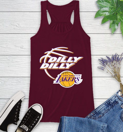 NBA Los Angeles Lakers Dilly Dilly Basketball Sports Racerback Tank 3