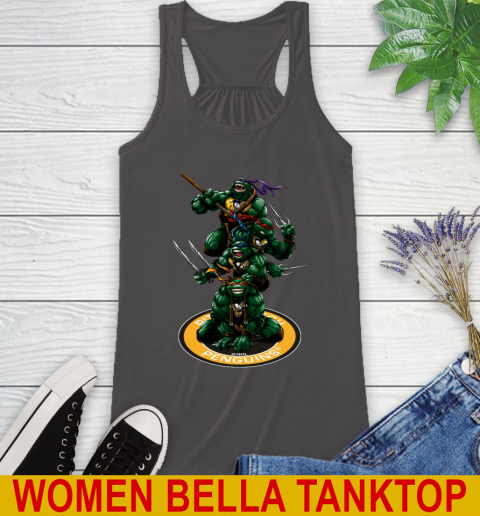 NHL Hockey Pittsburgh Penguins Teenage Mutant Ninja Turtles Shirt Racerback Tank 12