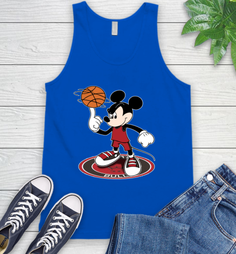 NBA Basketball Chicago Bulls Cheerful Mickey Disney Shirt Tank Top 5
