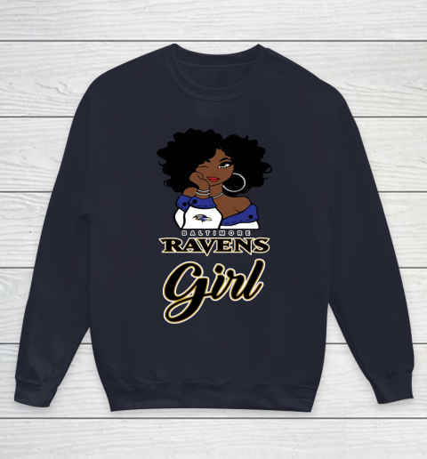 Baltimore Ravens Girl NFL Youth Sweatshirt 3