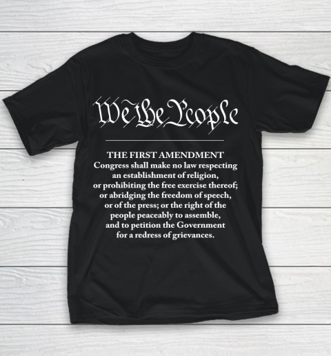 We The People  First Amendment Youth T-Shirt