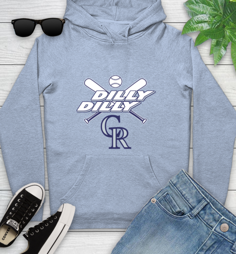 MLB Colorado Rockies Dilly Dilly Baseball Sports Youth Hoodie 10
