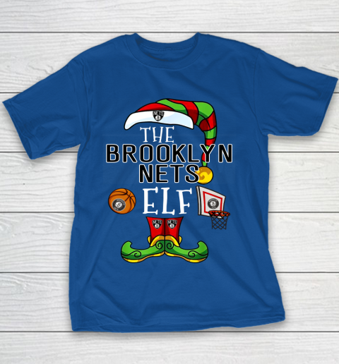 Brooklyn Nets Christmas ELF Funny NBA Youth T-Shirt 6