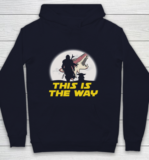 Arizona Coyotes NHL Ice Hockey Star Wars Yoda And Mandalorian This Is The Way Youth Hoodie 2