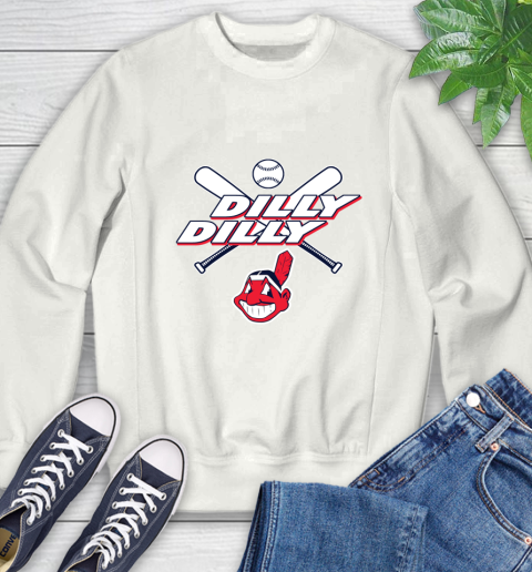 MLB Cleveland Indians Dilly Dilly Baseball Sports Sweatshirt