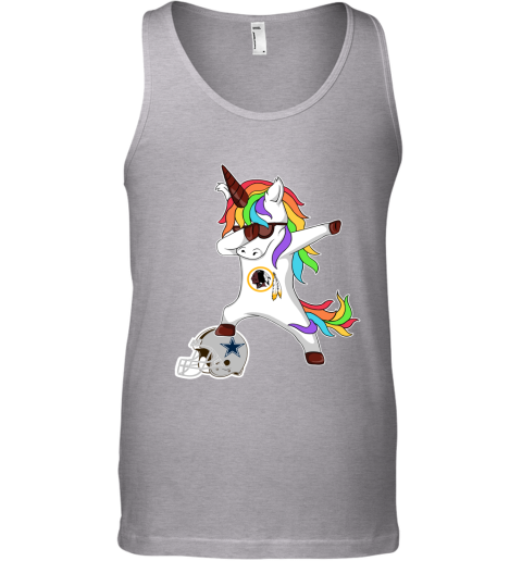 Football Dabbing Unicorn Steps On Helmet Washington Redskins Tank Top