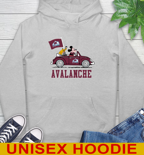 NHL Hockey Colorado Avalanche Pluto Mickey Driving Disney Shirt Hoodie 6