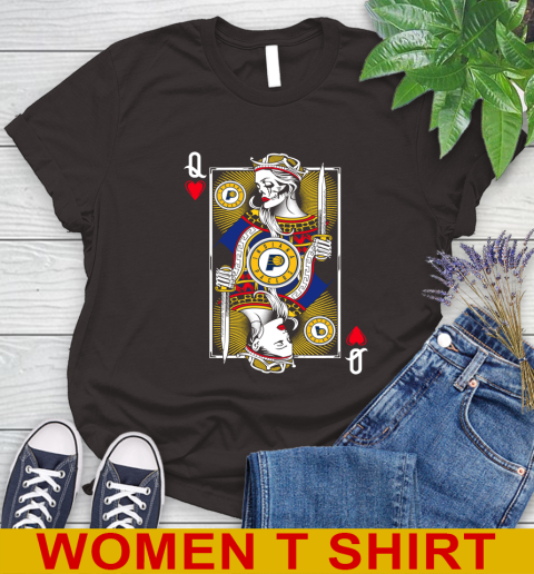 NBA Basketball Indiana Pacers The Queen Of Hearts Card Shirt Women's T-Shirt 9