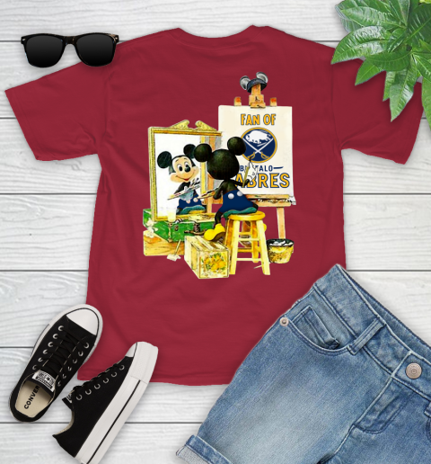 NHL Hockey Buffalo Sabres Mickey Drawing Shirt 105