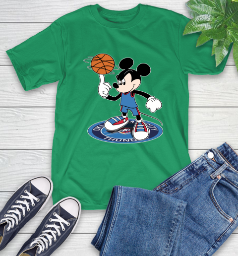 NBA Basketball Oklahoma City Thunder Cheerful Mickey Disney Shirt T-Shirt 8
