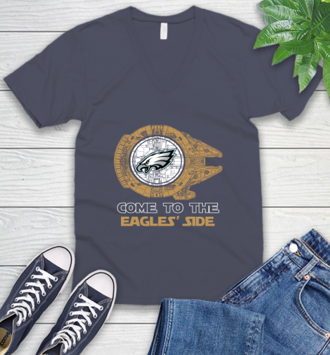 NFL Come To The Philadelphia Eagles Wars Football Sports V-Neck T-Shirt 7