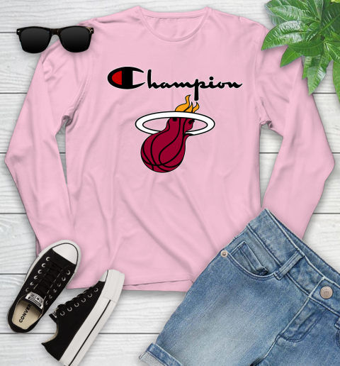 NBA Basketball Miami Heat Champion Shirt Youth Long Sleeve 8