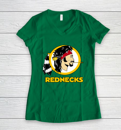 Washington Caucasians Rednecks football team Women's V-Neck T-Shirt 5