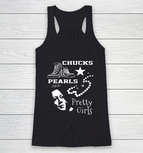 Chucks Pearls and Pretty Girls Kamala Harris Inauguration Racerback Tank