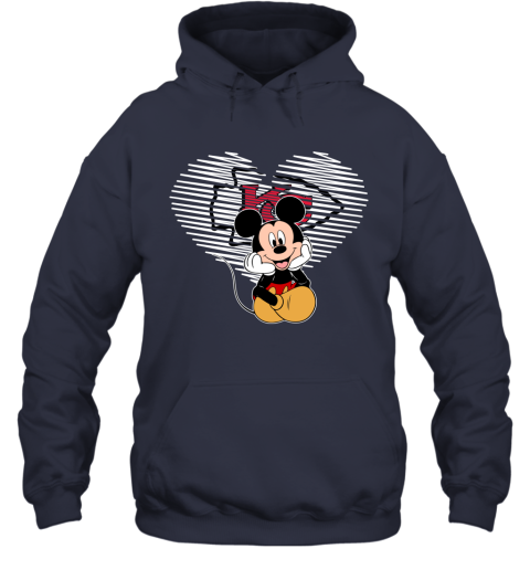 NFL Kansas City Chiefs The Heart Mickey Mouse Disney Football T Shirt 1AlB7UFB4UQ hoodie 23 95 151514 front navy