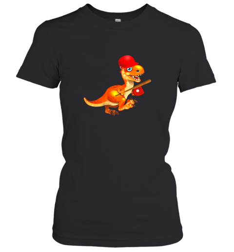 Baseball Player Dinosaur Shirt, Dino Tee For Toddler Boys Women's T-Shirt