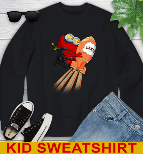 MLB Baseball San Francisco Giants Deadpool Minion Marvel Shirt Youth Sweatshirt