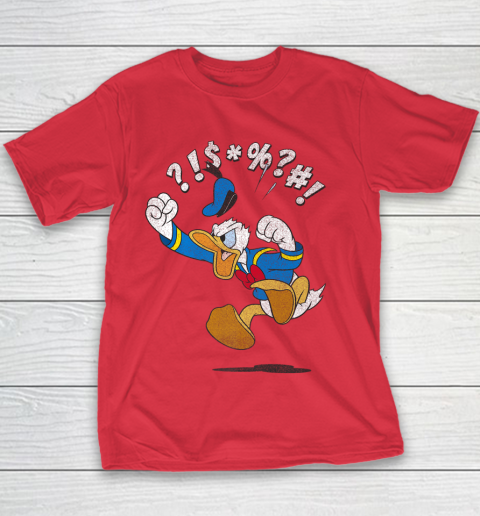Disney Mickey And Friends Donald Angry Jump Youth T-Shirt 7