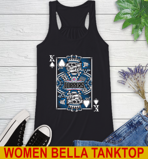 LA Clippers NBA Basketball The King Of Spades Death Cards Shirt Racerback Tank