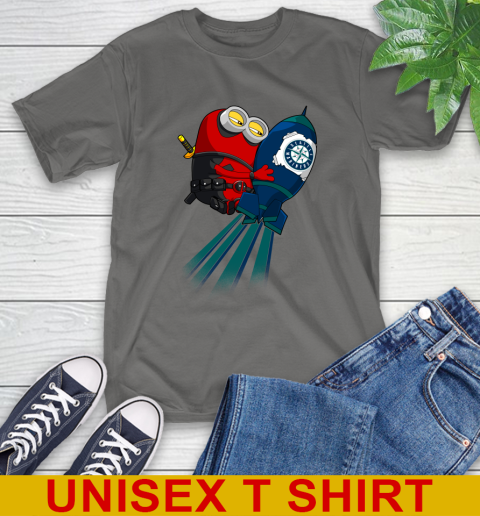 MLB Baseball Seattle Mariners Deadpool Minion Marvel Shirt T-Shirt 10