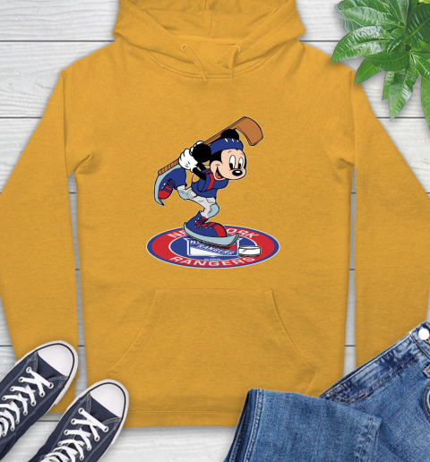 NHL Hockey New York Rangers Cheerful Mickey Disney Shirt Hoodie 3