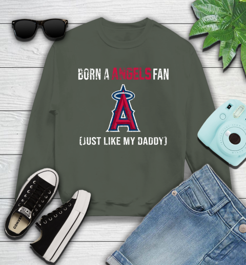 MLB Baseball Los Angeles Angels Loyal Fan Just Like My Daddy Shirt Youth Sweatshirt 8 MLB Baseball Los Angeles Angels Loyal Fan Just Like My Daddy Shirt Youth Sweatshirt - Image 8