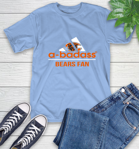 Chicago Bears NFL Football A Badass Adidas Adoring Fan Sports T-Shirt 12