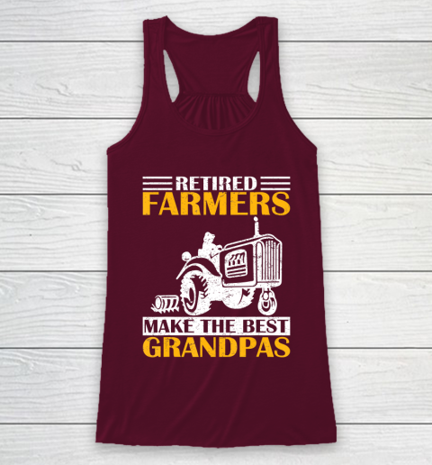 GrandFather gift shirt Retired Farmer Tractor Make The Best Grandpa Retirement Gift T Shirt Racerback Tank 2