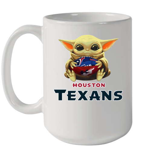 NFL Football Houston Texans Baby Yoda Star Wars Shirt Ceramic Mug 15oz