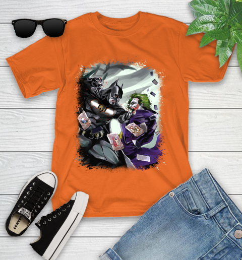 Vegas Golden Knights NHL Hockey Batman Fighting Joker DC Comics Youth T-Shirt 7