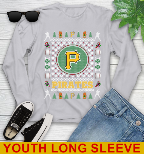 Pittsburgh Pirates Merry Christmas MLB Baseball Loyal Fan Youth Long Sleeve 5