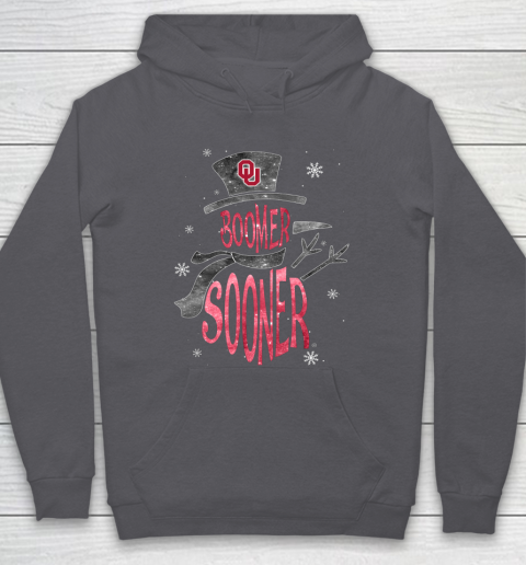 Oklahoma Sooners Christmas Snowman Hoodie 4