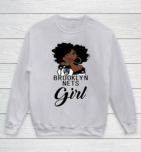 Brooklyn Nets Girl NBA Youth Sweatshirt 4