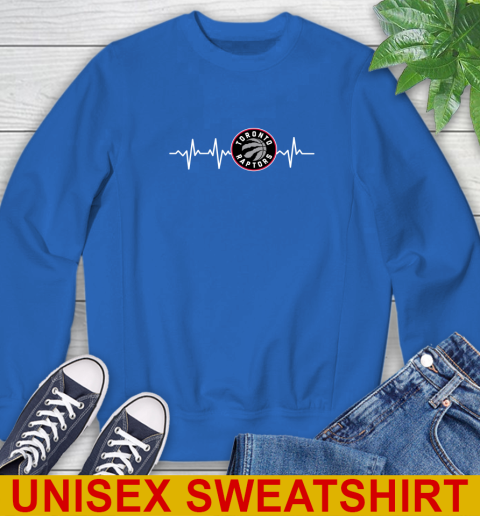 Toronto Raptors NBA Basketball Heart Beat Shirt Sweatshirt 11