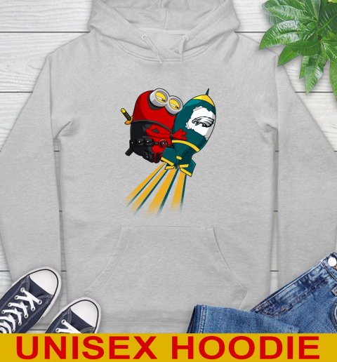 NFL Football Philadelphia Eagles Deadpool Minion Marvel Shirt Hoodie 6
