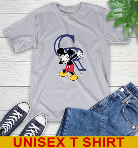 Colorado Rockies MLB Baseball Dabbing Mickey Disney Sports T-Shirt 6